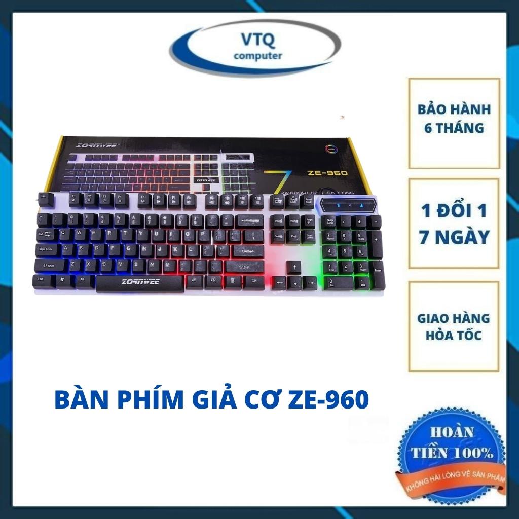 Bàn phím zonrwee led giả cơ game chuyên dụng