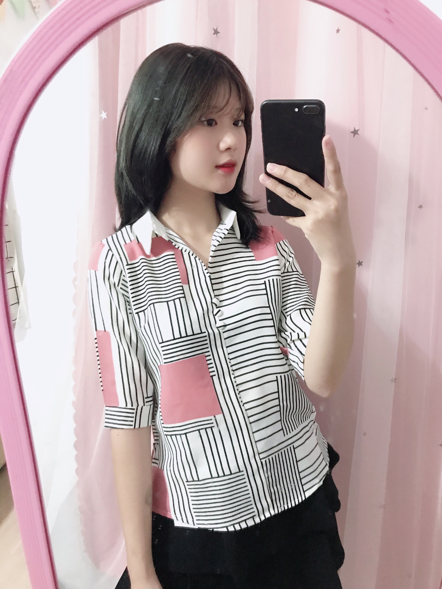 ÁO SƠ MI NỮ CHẤT LỤA ĐŨI CỰC ĐẸP