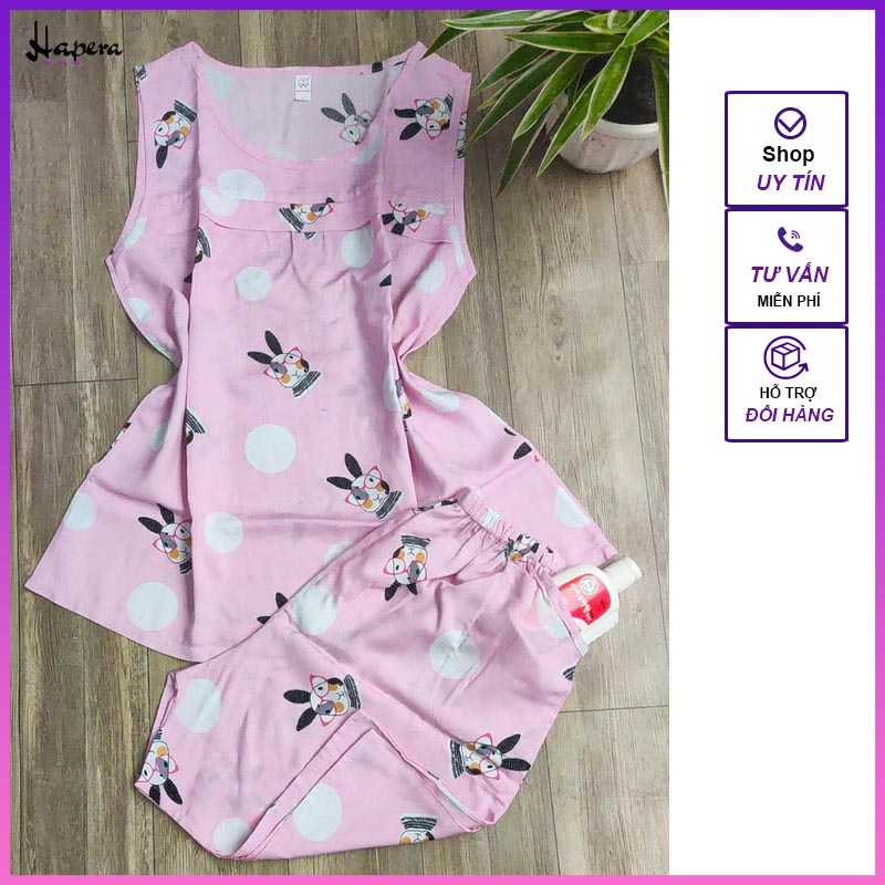 Bộ quần áo nữ vải tole quần đùi vải lanh mát mẻ họa tiết dễ thương, đồ bộ tôn, bộ quần áo nữ mùa hè