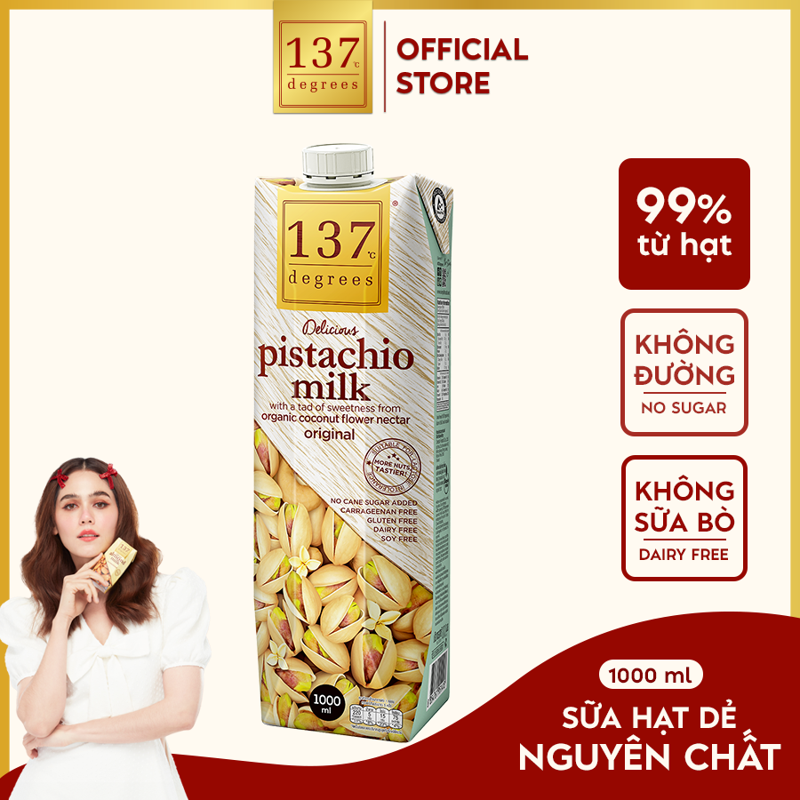 [HỘP 1 LÍT] Sữa Hạt Dẻ Nguyên Chất 137 DEGREES 1000ml, thành phần 99% từ hạt tươi Chính Hãng Thái Lan Dinh Dưỡng Healthy