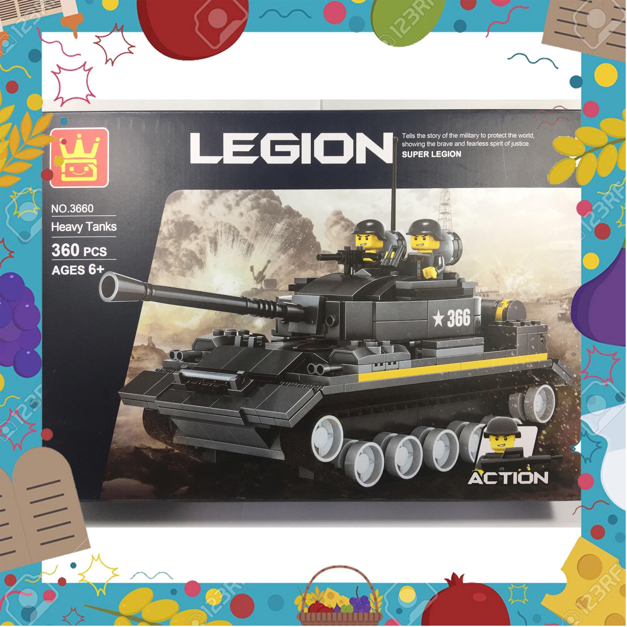 Đồ chơi xếp hình - đồ chơi lắp ráp lego xe tăng 3660