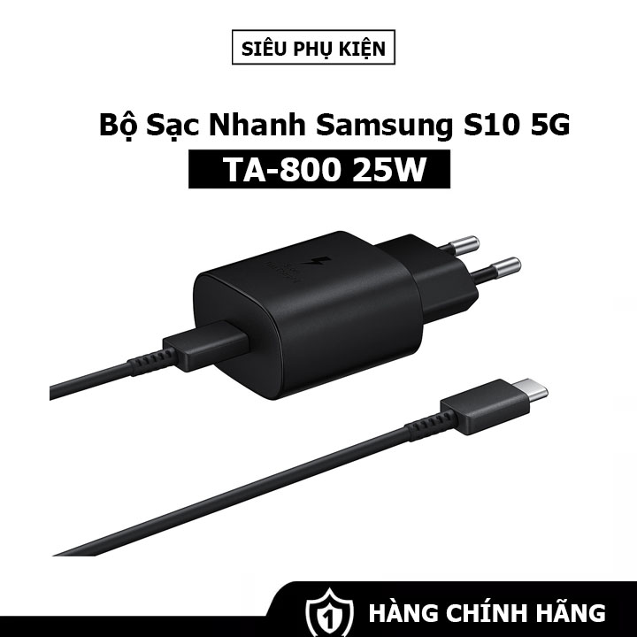Bộ Sạc Nhanh Samsung S10 5G 25W - Cáp 2 đầu Type C