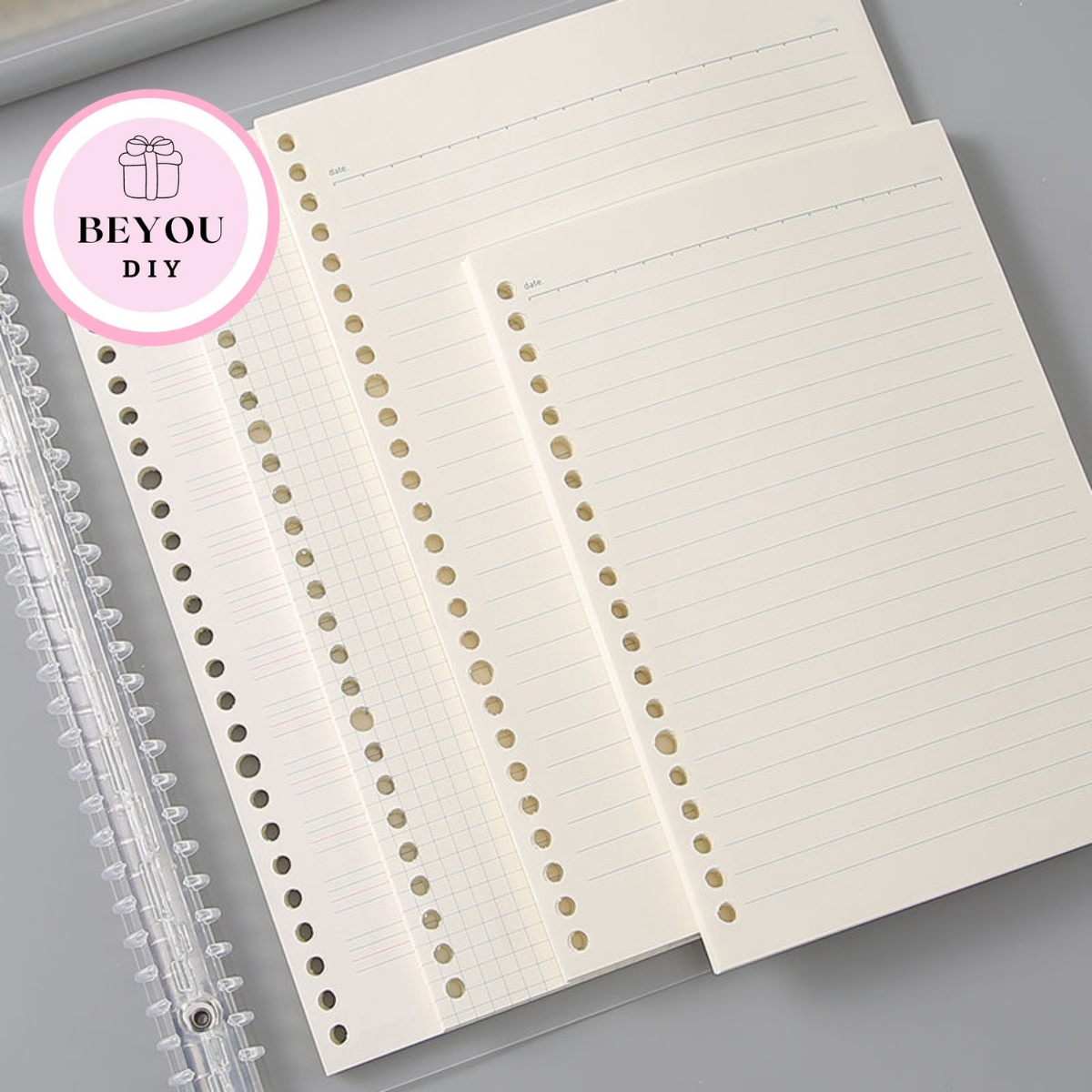 Ruột sổ còng giấy refill, ruột sổ còng bullet journal kích thước a4, b5, a5 - beyou