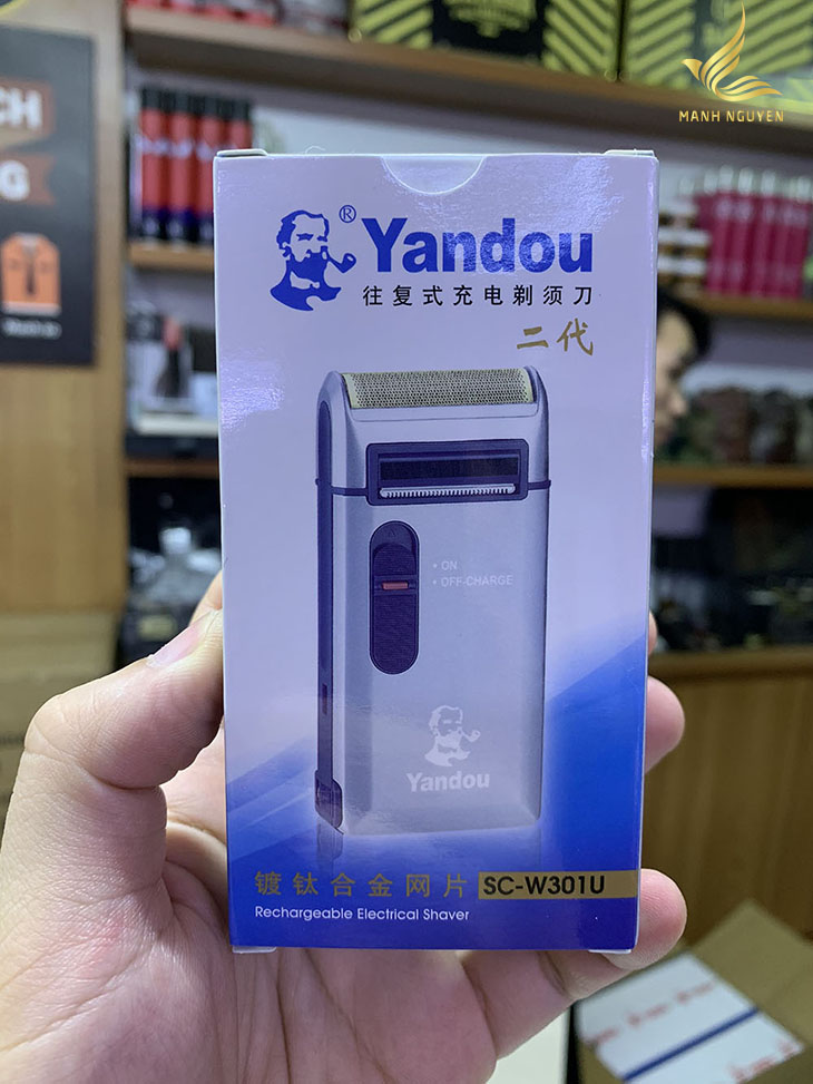 Máy cạo dâu khô yando - 2 chế độ cạo và cát
