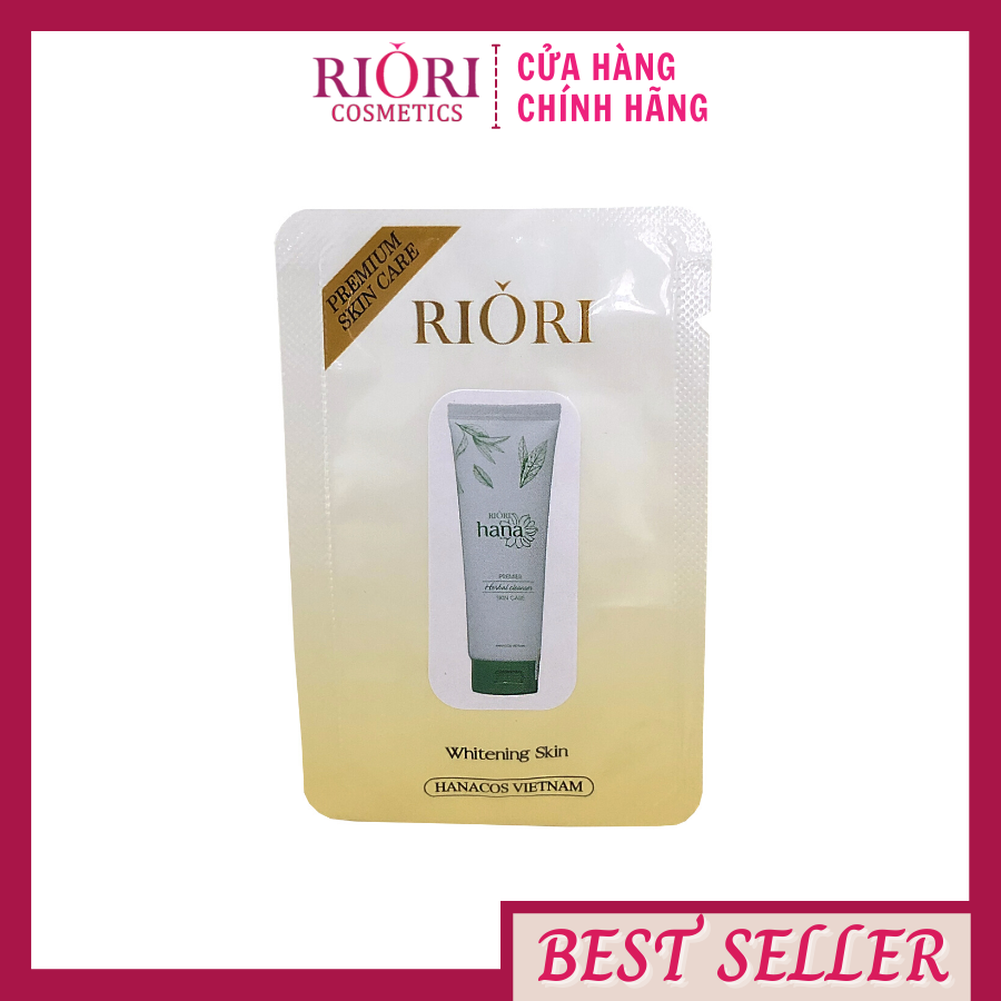 Sữa rửa mặt thảo dược riori herbal cleanser 1,5g