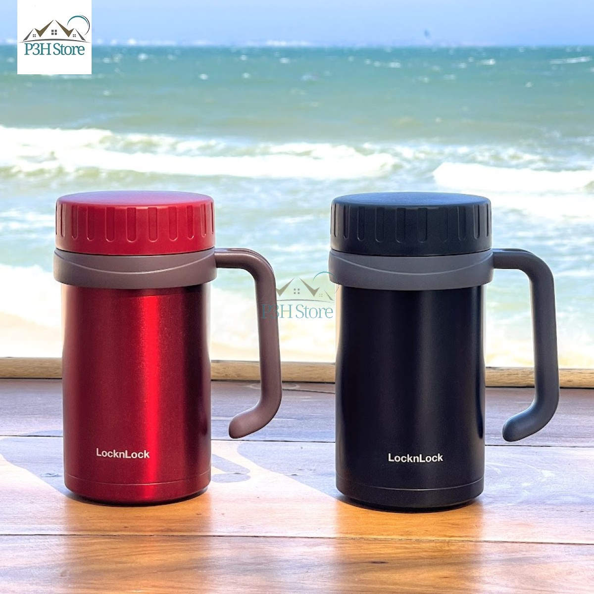 Ly giữ nhiệt Lock&Lock Basic Table Mug 500ml LHC9002 chất liệu thép không gỉ cao cấp có khả năng giữ nóng và lạnh lâu