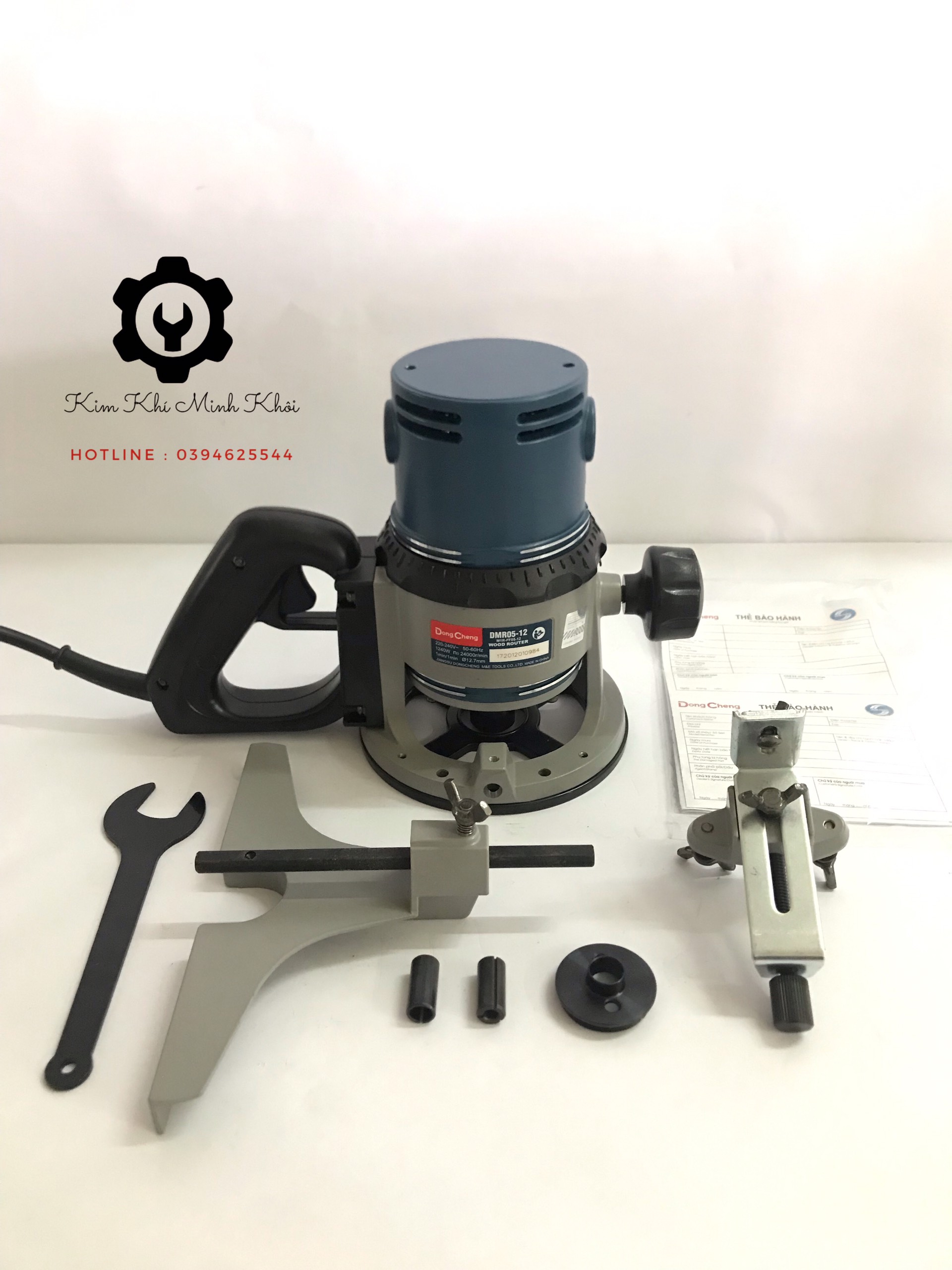Máy phay gỗ| máy soi mộng gỗ dongcheng dmr05-12 1240w- kèm phụ kiện theo máy