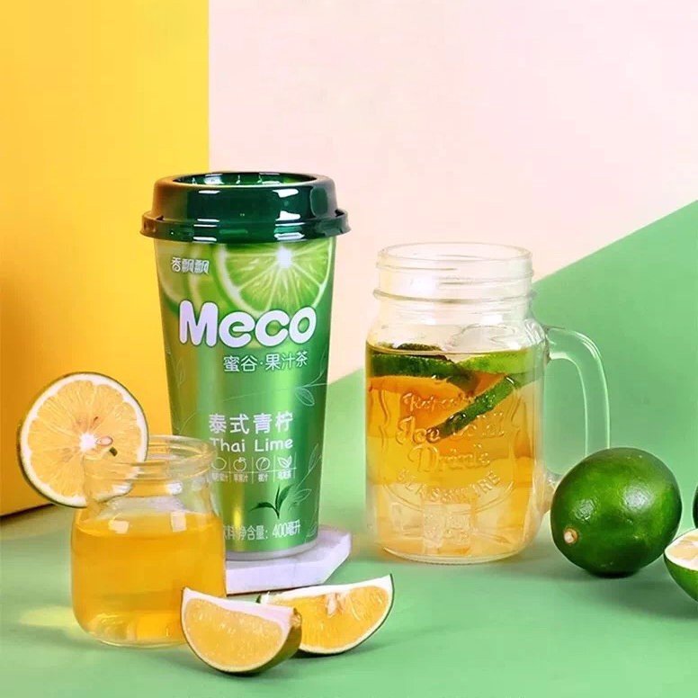 Trà hoa quả Meco vị chanh Thái 400ml