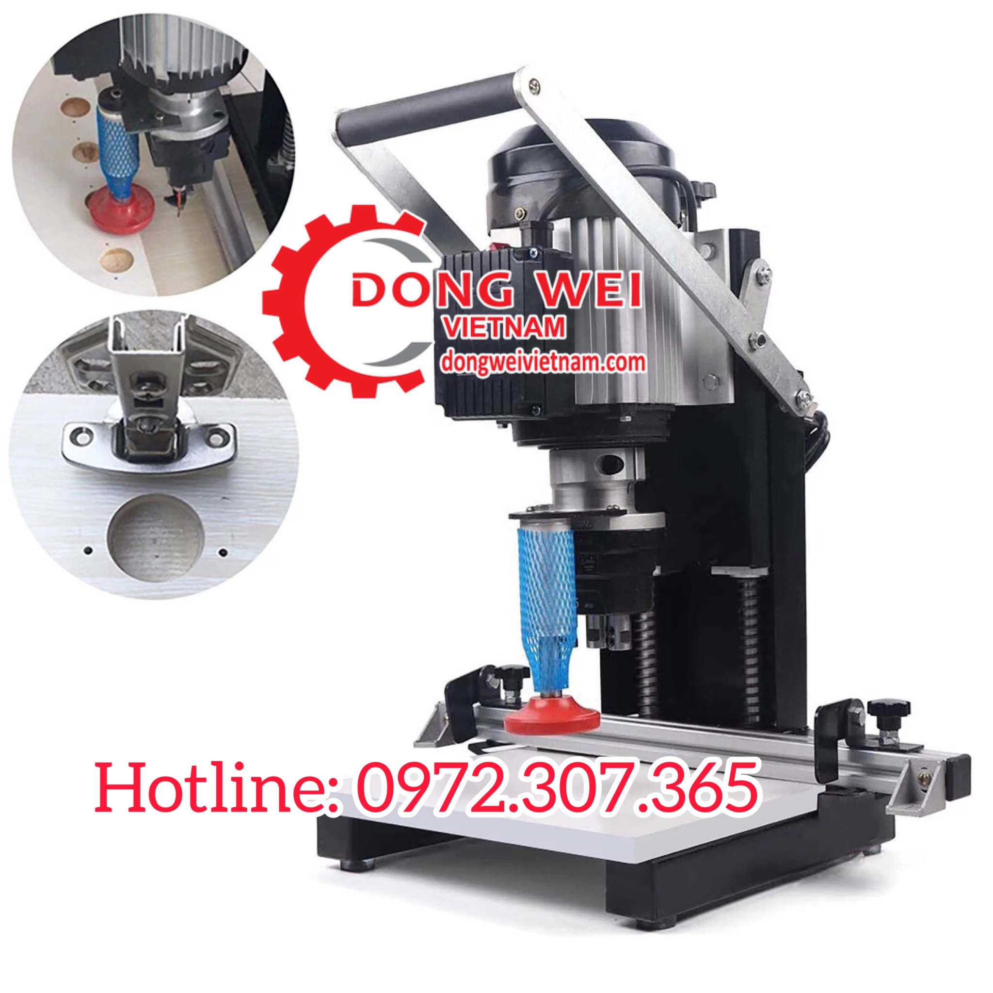 Máy khoan bản lề dùng tay công suất động cơ lên đến 1100W kết cấu cứng cáp khỏe chắc dễ sử dụng