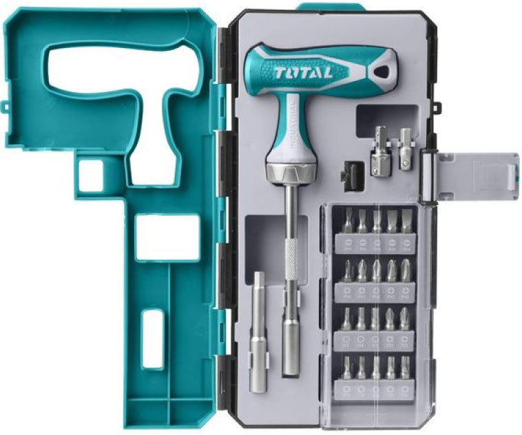 Bộ 25 tua vít chữ t total tacsd30256