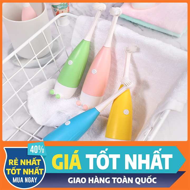 Bàn chải điện tự động đánh răng cho bé giúp bé yêu thích việc đánh răng