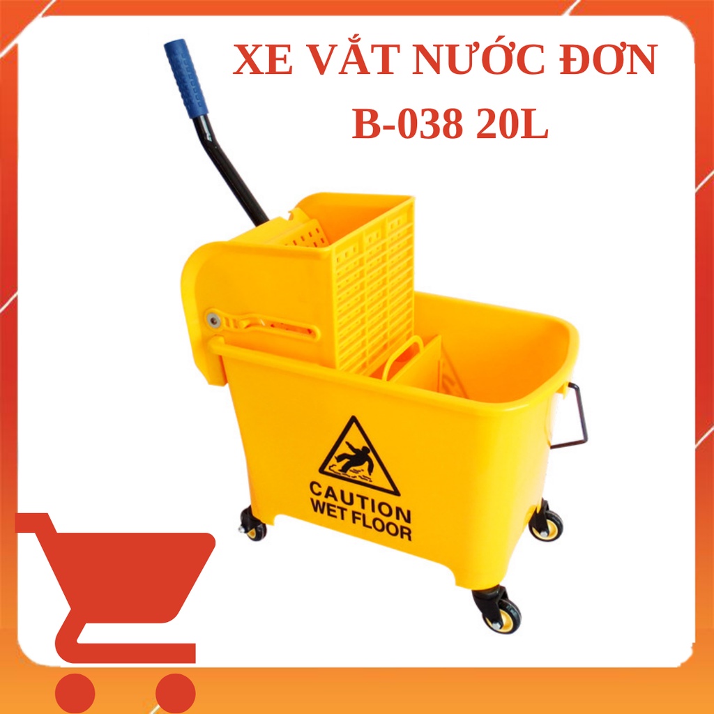 Xe vắt móp đơn b-038 20l