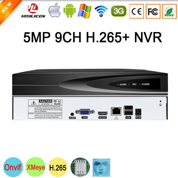 Đầu ghi camera ip 9 kênh 5m chẩn nén h.265