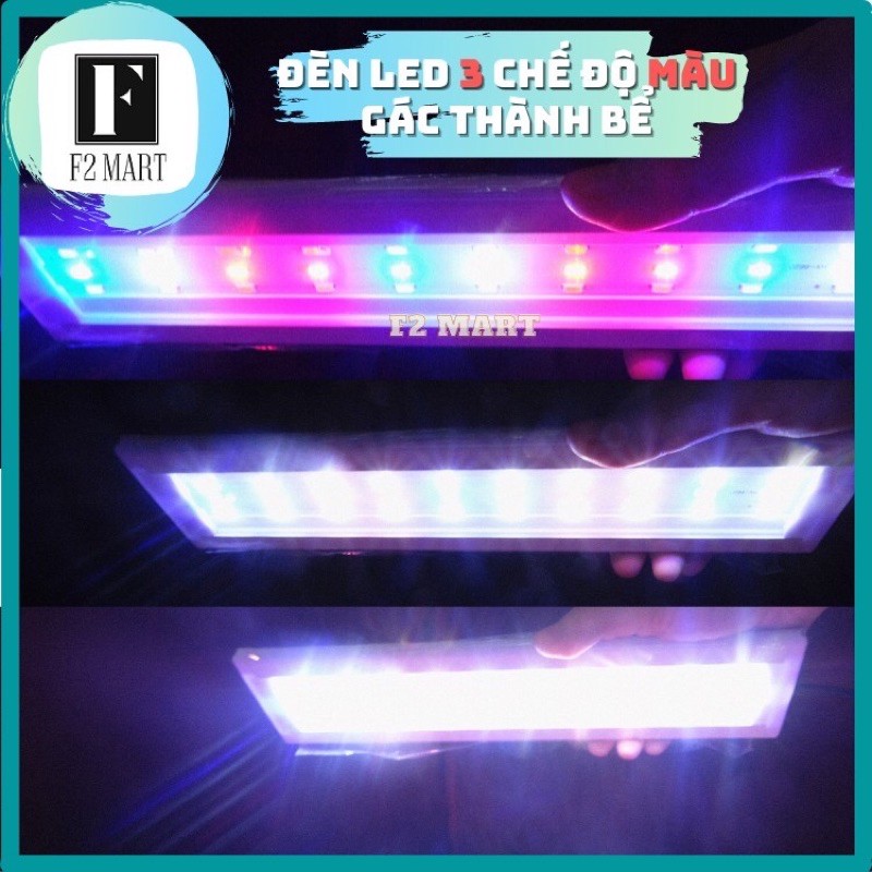 Đèn led 3 chế độ màu bể cá, bể thủy sinh 80cm