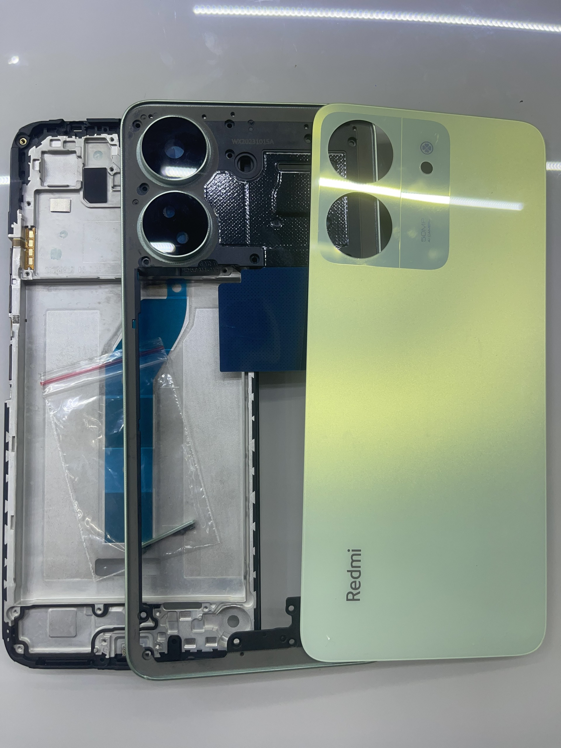 Bộ xương vỏ điện thoại xiaomi redmi 13c-hàng zin