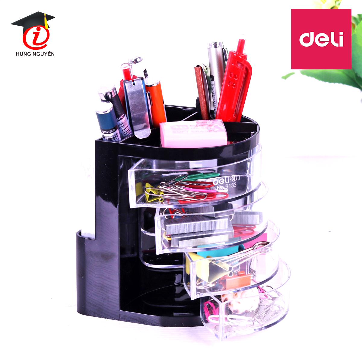 Hộp cắm bút nhựa 9133