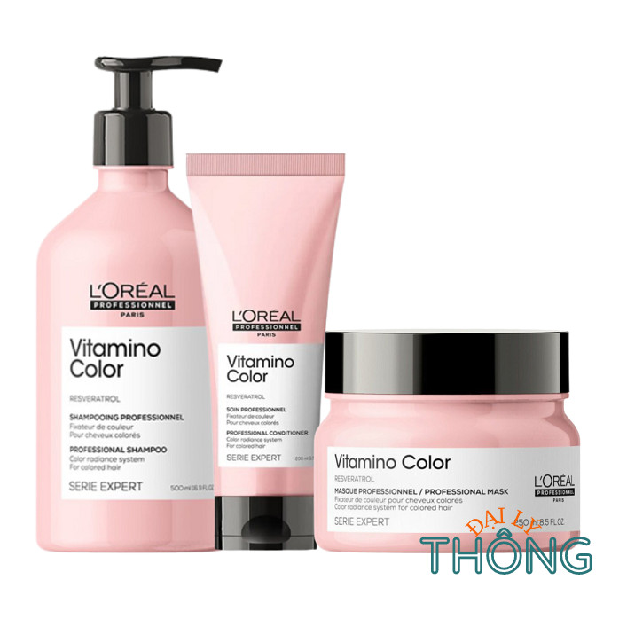 Dầu gội | dầu xả | hấp dầu giữ màu tóc nhuộm loreal professionnel serie expert vitamino color 500ml/250ml/200ml