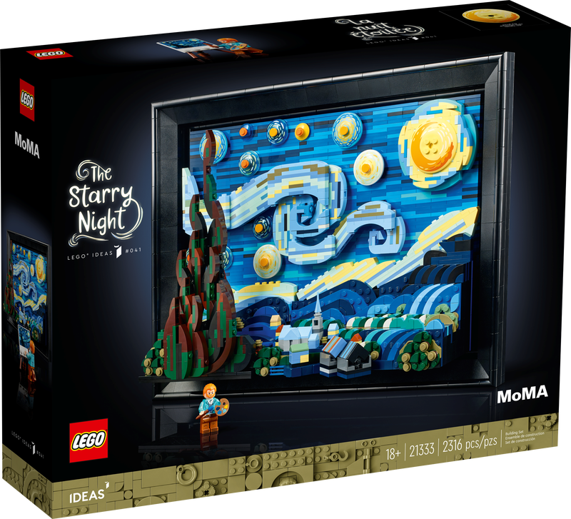 Brick4u - lego ideas 21333 vincent van gogh - bức tranh đêm đầy sao