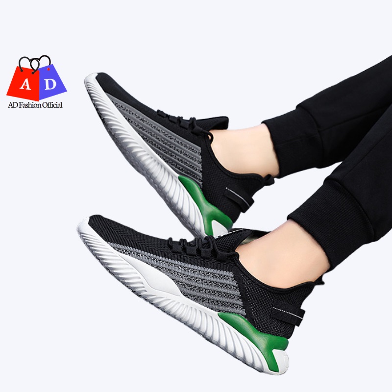 Giày Thể Thao Nam Giày Sneaker Nam W61 Hai Màu Đen Trắng Nổi Bật Thiết Kế Trẻ Phong Cách Hàn Quốc
