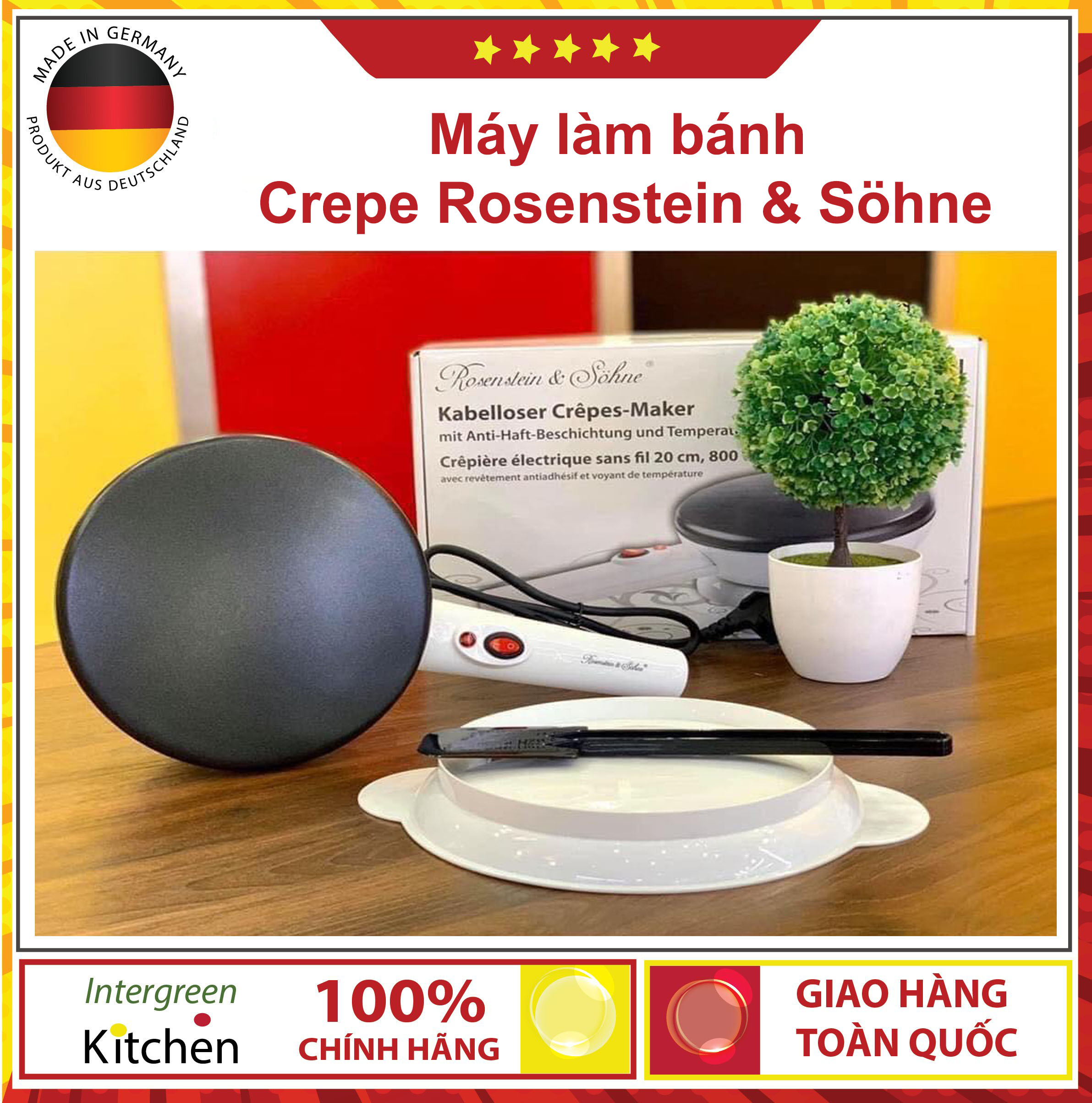Máy làm bánh Crepe Rosenstein & Söhne