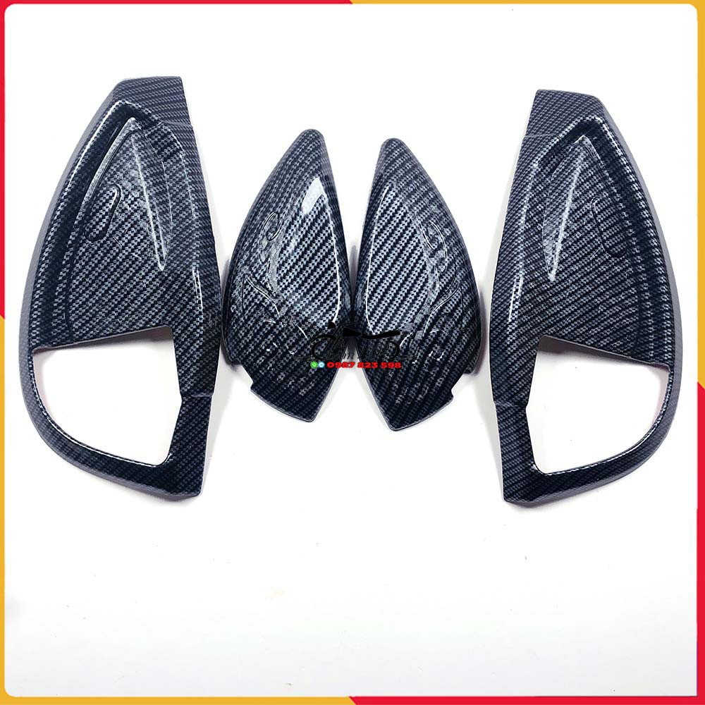 Combo ốp gác chân carbon sh mode 2020 - 2022 hàng artistar loại 1