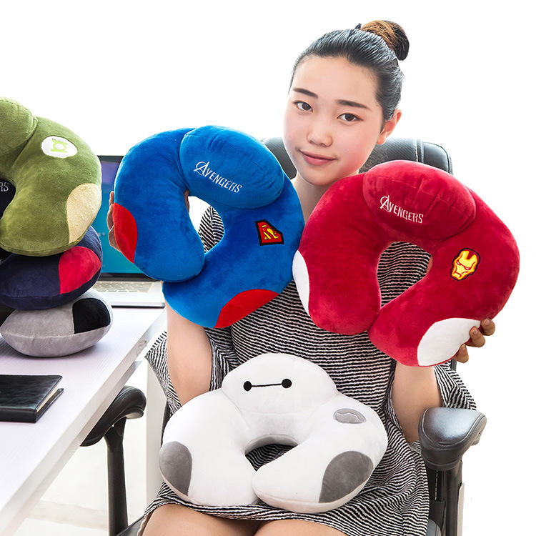 [HCM]Gối Kê Cổ Chữ U có Tựa Nhỏ Hình Siêu Anh Hùng Baymax