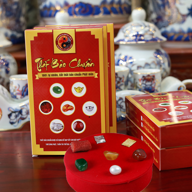 Bộ thất bảo – Cốt bát hương chuẩn – Bộ cơ bản