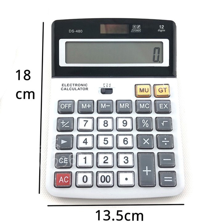Máy tính cầm tay 12 số ds - 480 siêu bền bảo hành 3 tháng 1 đổi 1