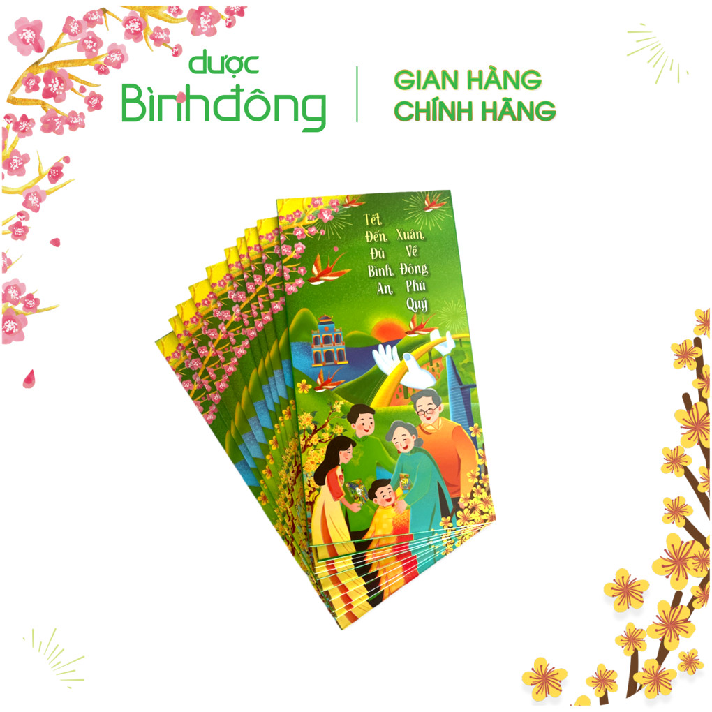 Quà tặng không bán bao lì xì tết của dược bình đông