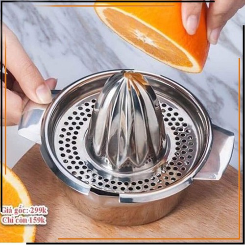 DỤNG CỤ VẮT CAM BẰNG INOX , NHANH AN TOÀN - BẢO HÀNH 1 THÁNG