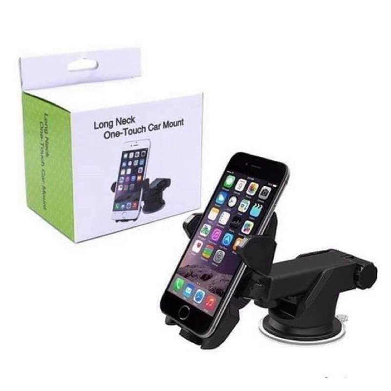 Giá đỡ - kẹp điện thoại gắn xe hơi long neck xoay 360