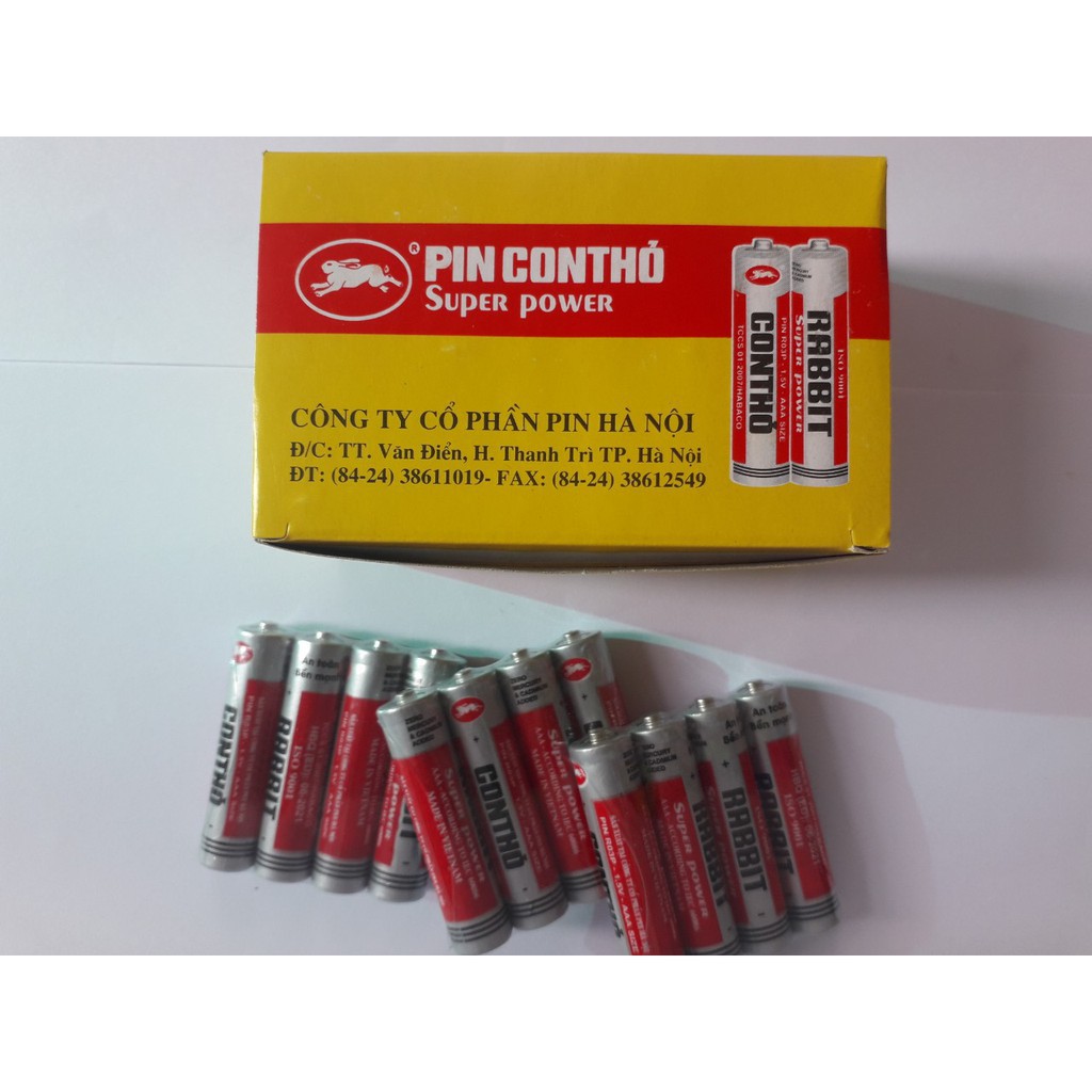 Hộp 40 viên pin 3a con thỏ