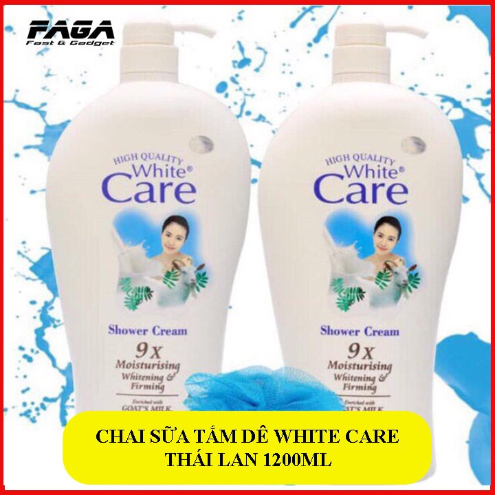 Sữa tắm dê White Care trắng mịn 1200ml