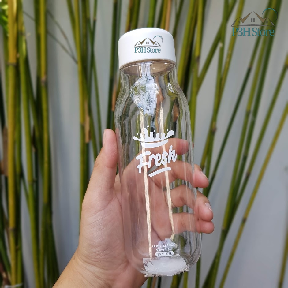 Bình nước Lock&Lock Milky dung tích 500ml nhựa PET BPA Free HAP654