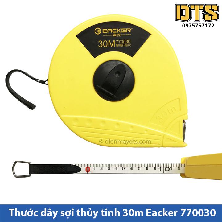 Thước dây cuộn làm bằng sợi thủy tinh 30m Eacker U.S.A, chuyên đo đạc công trình, xây dựng