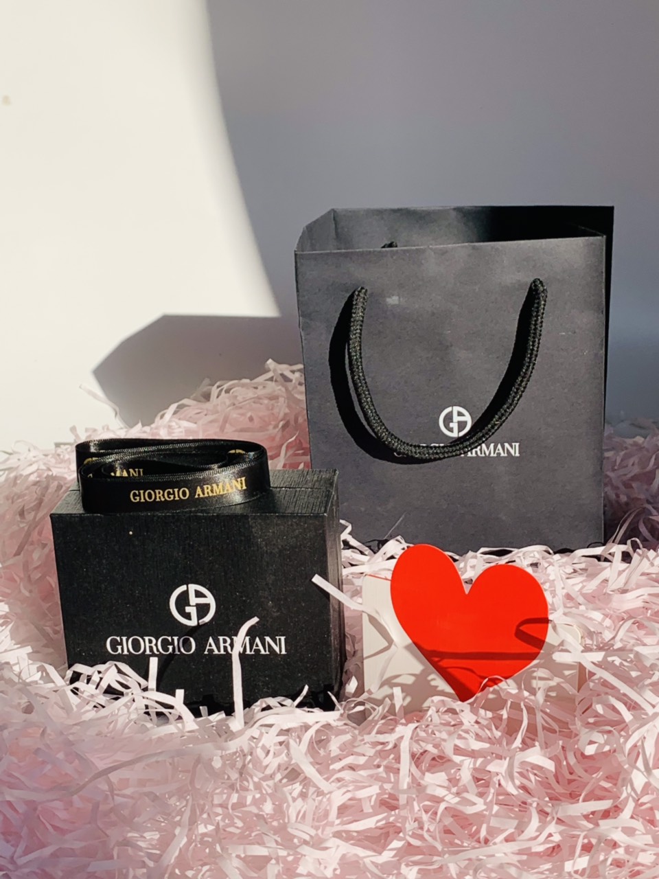 Set túi hộp đựng son Giorgio Armani