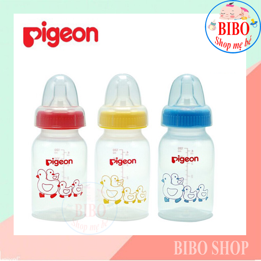 Bình Sữa Cho Bé Pigeon 120ml,240ml. Bình Bú Nhựa PP Tiêu Chuẩn ( BPA Free)
