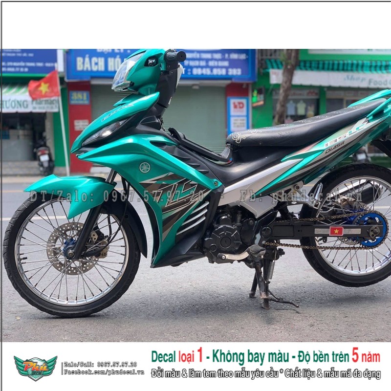 Tem rời ex exciter 135 lc xanh lục bảo