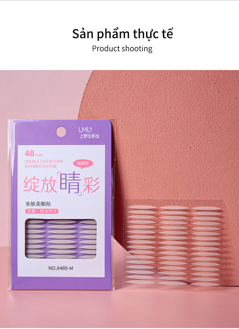 Kích mí 48 miếng Kích mí tàng hình tạo hai mí không lộ SIZE M