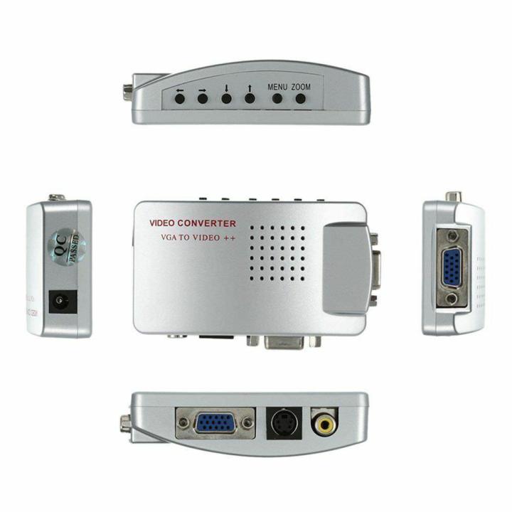 Bộ chuyển đổi tín hiệu vga sang av, svideo - hộp chuyển đổi tín hiệu từ vga sang svideo, av