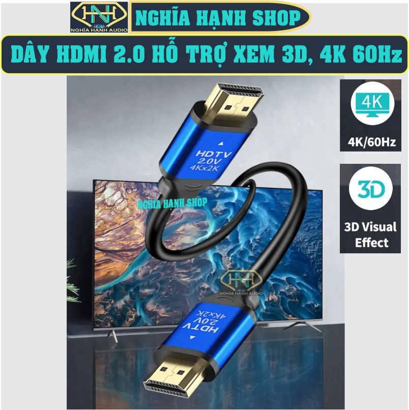 Cáp hdmi dài 1.5m 3m 5m jstar dây dẹt dây tròn - dây hdmi - hdmi cable - cáp 2 đầu hdmi