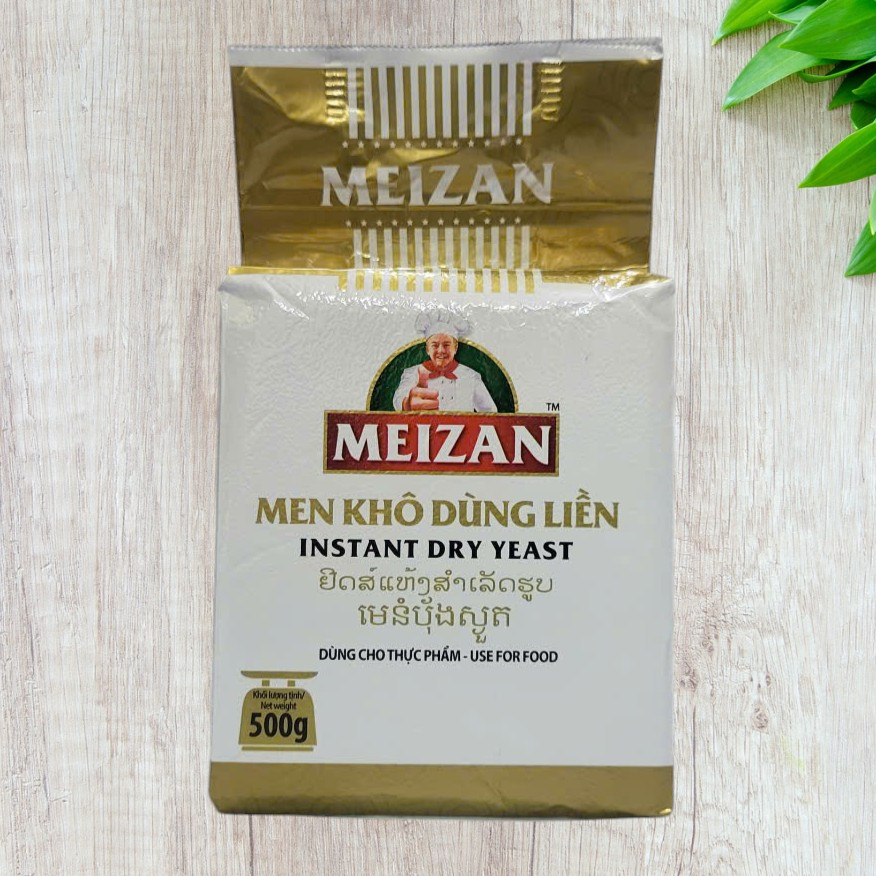 MEIZAN [gói VÀNG 500g] MEN KHÔ NGỌT (BÁNH MÌ, BÁNH BAO…) Instant Dry Yeast for Breads