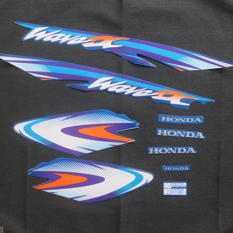 [SALE SALE SALE] BỘ TEM 3 LỚP DÀNH CHO WAVE ALPHA (MÀU XANH DƯƠNG 1) - WAVE ALPHA