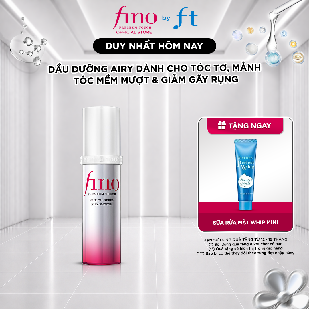 [GIFT] Dầu dưỡng tóc cao cấp FINO PREMIUM TOUCH HAIR OIL SERUM AIRY SMOOTH 70ML