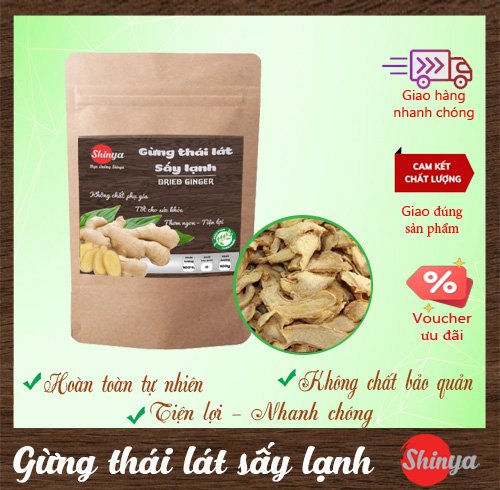 Gừng cắt lát sấy lạnh