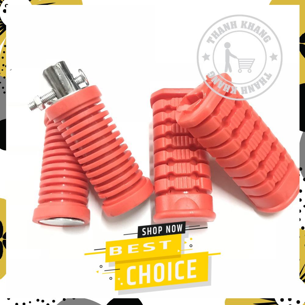 [HCM]Bộ gác chân cao su trước sau dành cho Wave(chú ý phân loại bán từng cặp) Thanh Khang 006000572 006000577 (Đỏ)