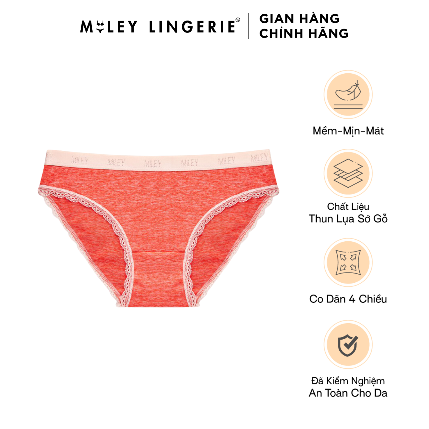 Quần lót nữ thun lạnh sớ gỗ thoáng mát co giãn 4 chiều Miley Lingerie