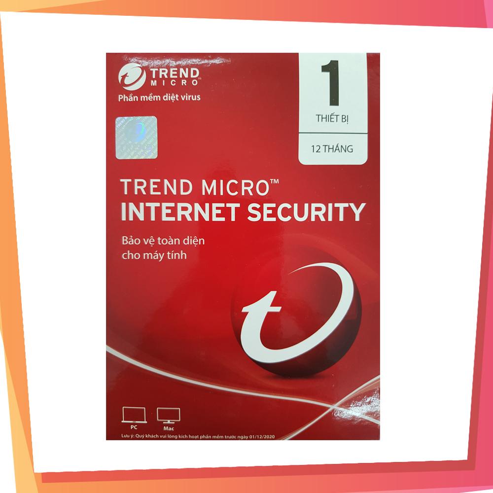 Trend micro internet security 1 pc 1 năm - hàng chính hãng
