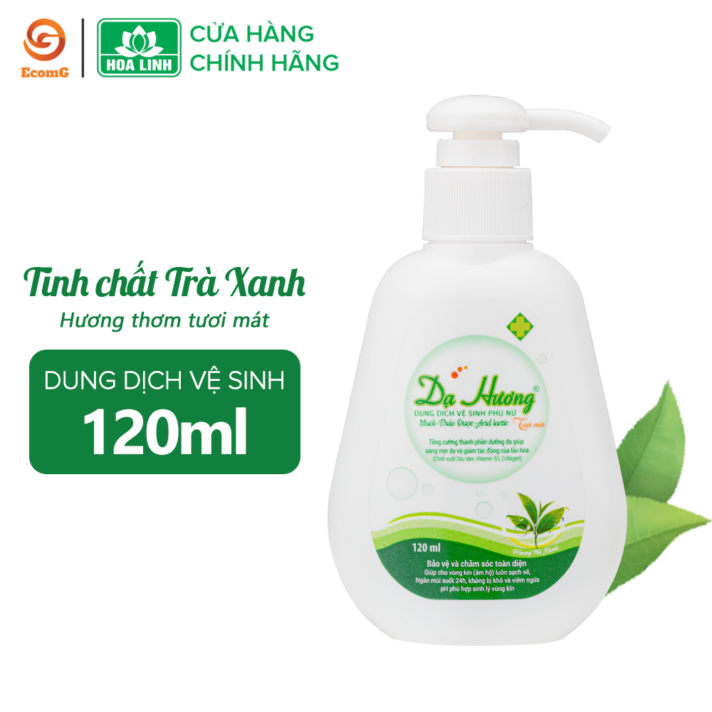 Dung dịch vệ sinh phụ nữ dạng gel Dạ Hương trà xanh cá tính 120ml- DH5-01