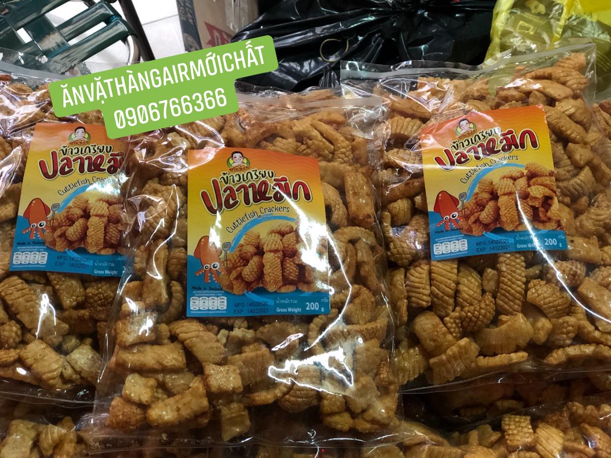 Snack mực mikato thái lan gói 200 gram